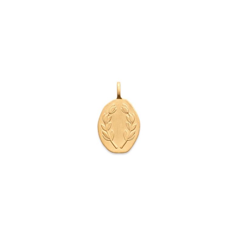 Médaille à graver plaqué or - SO OR