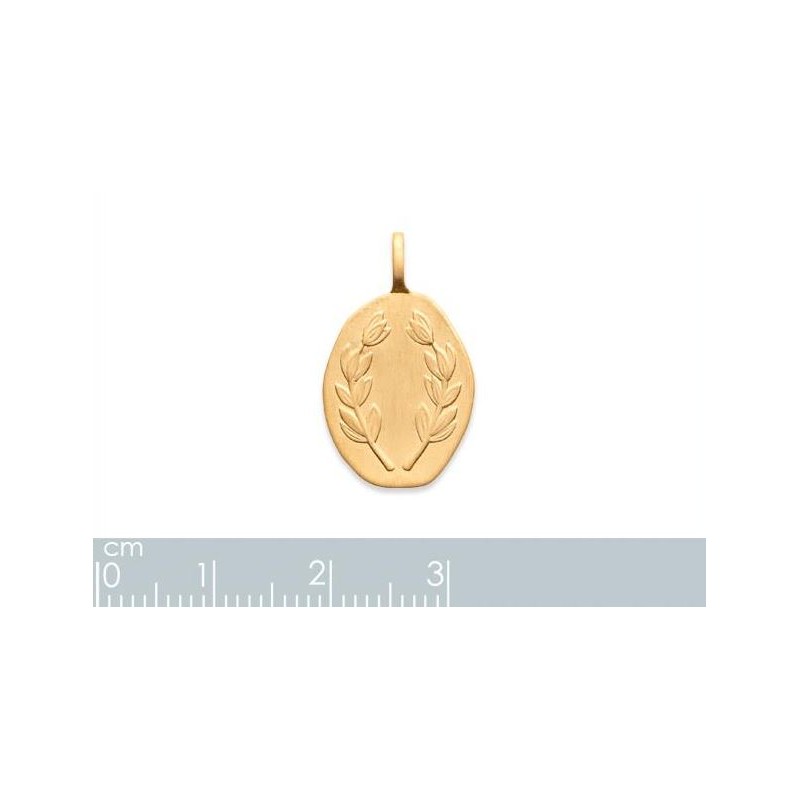 Médaille à graver Plaqué Or Jeton 15mm | L'Horloger De Vern