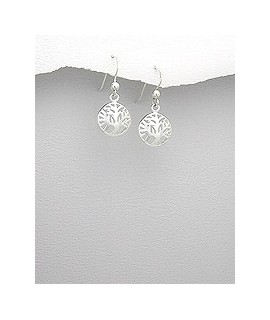 Boucles d'oreilles Arbre de vie en argent