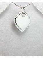 Pendentif double coeur en argent