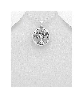 Pendentif Arbre de vie en argent 23 mm