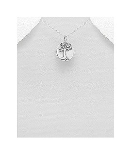 Pendentif Arbre de vie en argent 17 mm