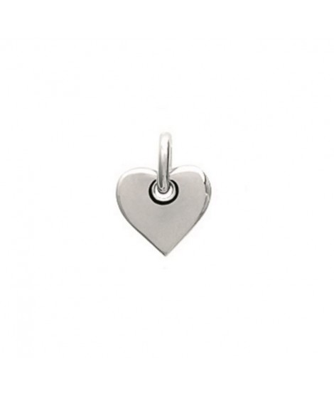 Pendentif petit coeur en argent rhodié