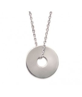 Collier Disque Argent 15 ou 20 mm