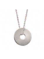 Collier Disque Argent 15 ou 20 mm