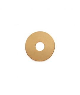 Disque jeton 15 mm connecteur à graver plaqué or avec ou sans gravure