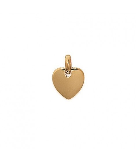 Pendentif petit coeur à graver plaqué or avec ou sans gravure