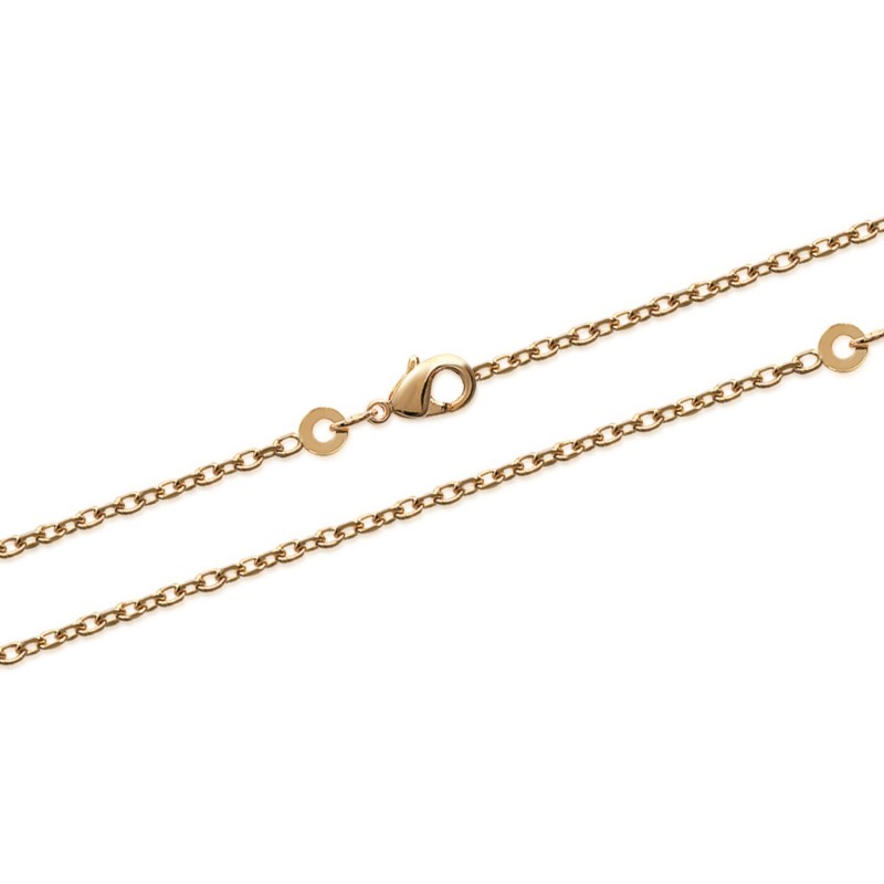 Chaîne Plaqué Or 55 cm épaisseur 1,7 mm - Meli Melow