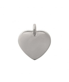 Pendentif coeur en acier 20 mm à graver