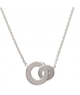 Collier 2 Disques Argent