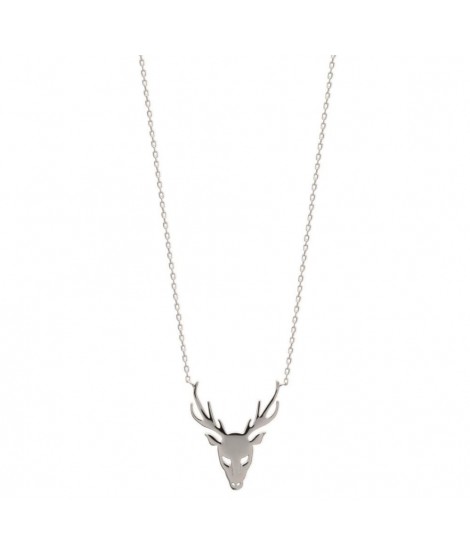 Collier cerf en argent