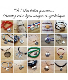 Bracelet Charlie avec ou sans gravure