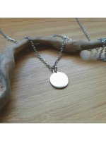 Bracelet ou collier avec médaille 12 mm acier