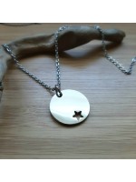 Bracelet ou collier avec médaille 12 mm acier