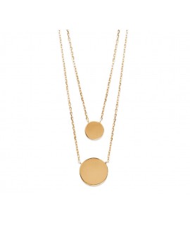 Collier Double • plaqué or