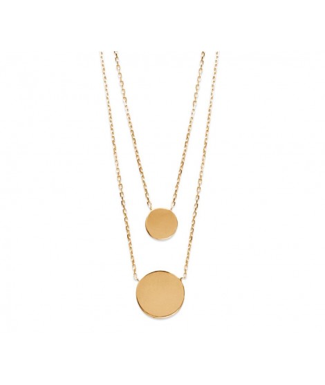 Collier Double • plaqué or