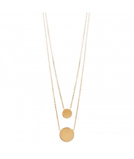 Collier Double • plaqué or