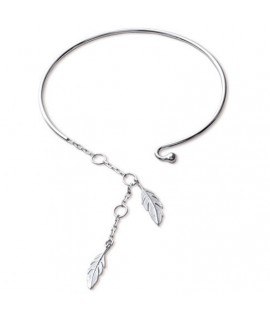 Bracelet 2 plumes • argent