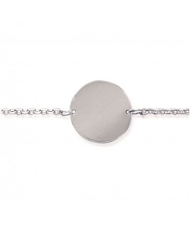 Bracelet Chaine Médaille 14 mm argent