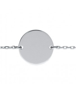 Bracelet Chaine Médaille 14 mm argent