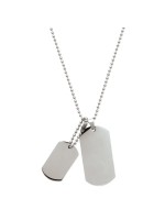 Collier Plaque Militaire Acier