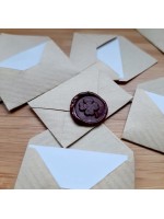 20 mini enveloppes kraft + cartes