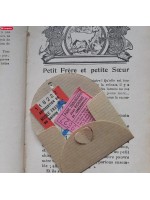 20 mini enveloppes kraft coeur