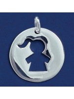 Médaille ajourée fille