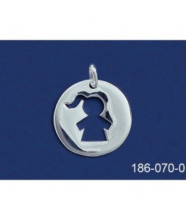 Médaille ajourée fille