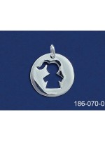 Médaille ajourée fille