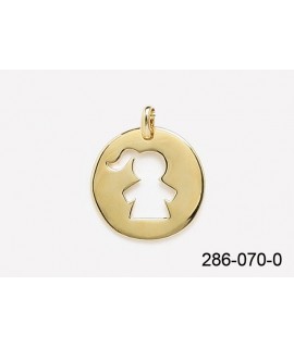 Médaille ajourée fille